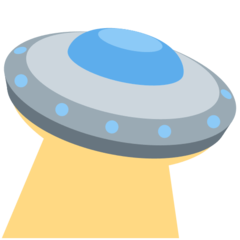 How emoji flying saucer displayed on Twitter