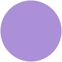 How emoji purple circle displayed on Twitter