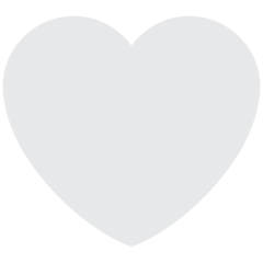 How emoji white heart displayed on Twitter