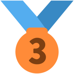 How emoji 3rd place medal displayed on Twitter