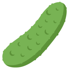 How emoji cucumber displayed on Twitter