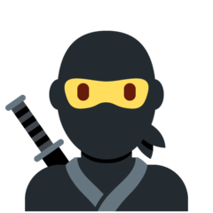 How emoji ninja displayed on Twitter