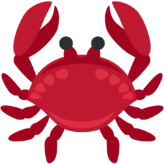 How emoji crab displayed on Twitter