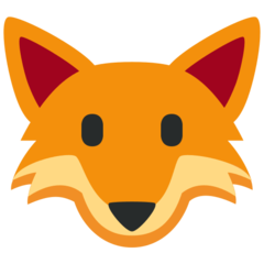 How emoji fox displayed on Twitter