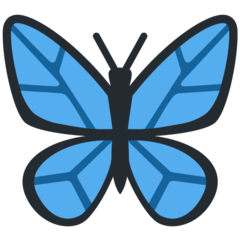 How emoji butterfly displayed on Twitter