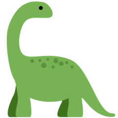 How emoji sauropod displayed on Twitter