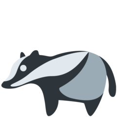 How emoji badger displayed on Twitter