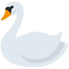 How emoji swan displayed on Twitter