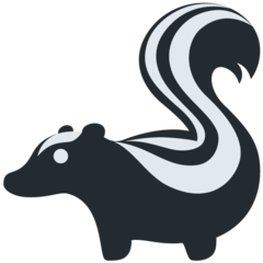 How emoji skunk displayed on Twitter