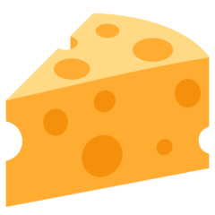 How emoji cheese wedge displayed on Twitter