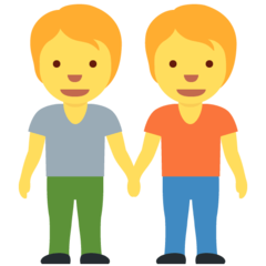 How emoji people holding hands displayed on Twitter