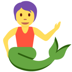 How emoji merperson displayed on Twitter