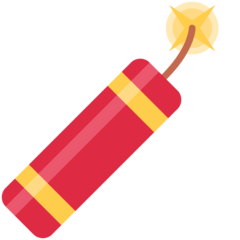 How emoji firecracker displayed on Twitter