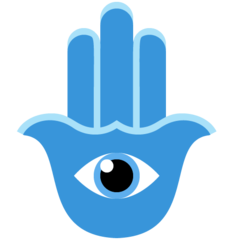 How emoji hamsa displayed on Twitter