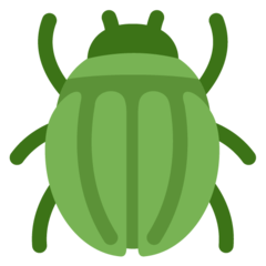 How emoji beetle displayed on Twitter