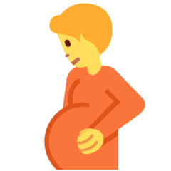 How emoji pregnant person displayed on Twitter