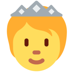 How emoji person with crown displayed on Twitter