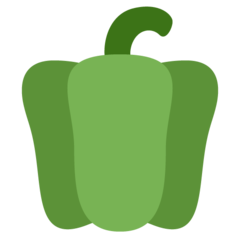 How emoji bell pepper displayed on Twitter