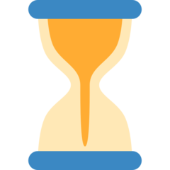 How emoji hourglass not done displayed on Twitter