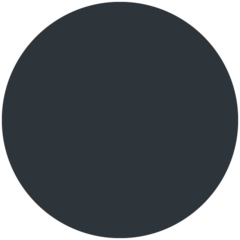 How emoji black circle displayed on Twitter