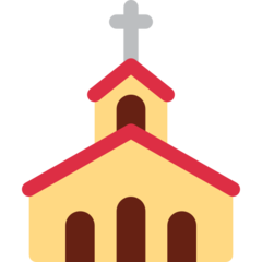 How emoji church displayed on Twitter