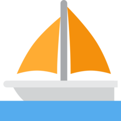 How emoji sailboat displayed on Twitter