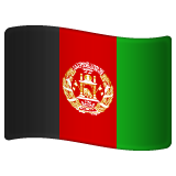 How emoji flag: Afghanistan displayed on WhatsApp