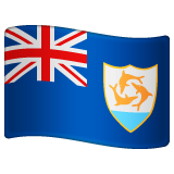 How emoji flag: Anguilla displayed on WhatsApp