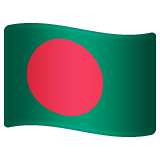 How emoji flag: Bangladesh displayed on WhatsApp