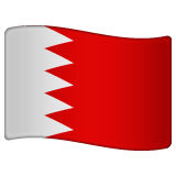 How emoji flag: Bahrain displayed on WhatsApp