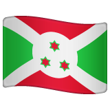 How emoji flag: Burundi displayed on WhatsApp