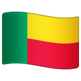 How emoji flag: Benin displayed on WhatsApp