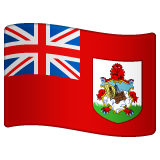 How emoji flag: Bermuda displayed on WhatsApp