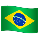 How emoji flag: Brazil displayed on WhatsApp