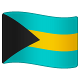 How emoji flag: Bahamas displayed on WhatsApp