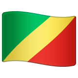 How emoji flag: Congo - Brazzaville displayed on WhatsApp