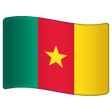 How emoji flag: Cameroon displayed on WhatsApp