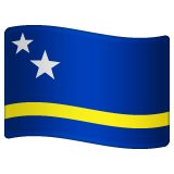 How emoji flag: Curaçao displayed on WhatsApp