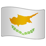 How emoji flag: Cyprus displayed on WhatsApp