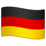 How emoji flag: Germany displayed on WhatsApp