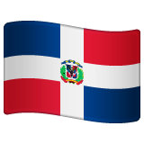 How emoji flag: Dominican Republic displayed on WhatsApp