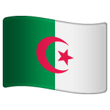 How emoji flag: Algeria displayed on WhatsApp