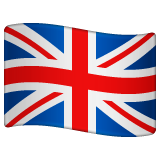 How emoji flag: United Kingdom displayed on WhatsApp