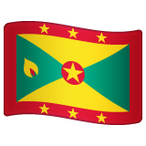 How emoji flag: Grenada displayed on WhatsApp