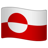 How emoji flag: Greenland displayed on WhatsApp