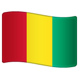 How emoji flag: Guinea displayed on WhatsApp