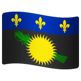 How emoji flag: Guadeloupe displayed on WhatsApp