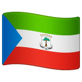 How emoji flag: Equatorial Guinea displayed on WhatsApp