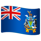 How emoji flag: South Georgia & South Sandwich Islands displayed on WhatsApp