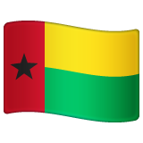 How emoji flag: Guinea-Bissau displayed on WhatsApp